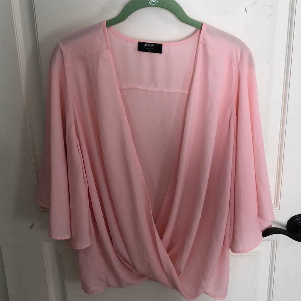 Pink Chiffon Top